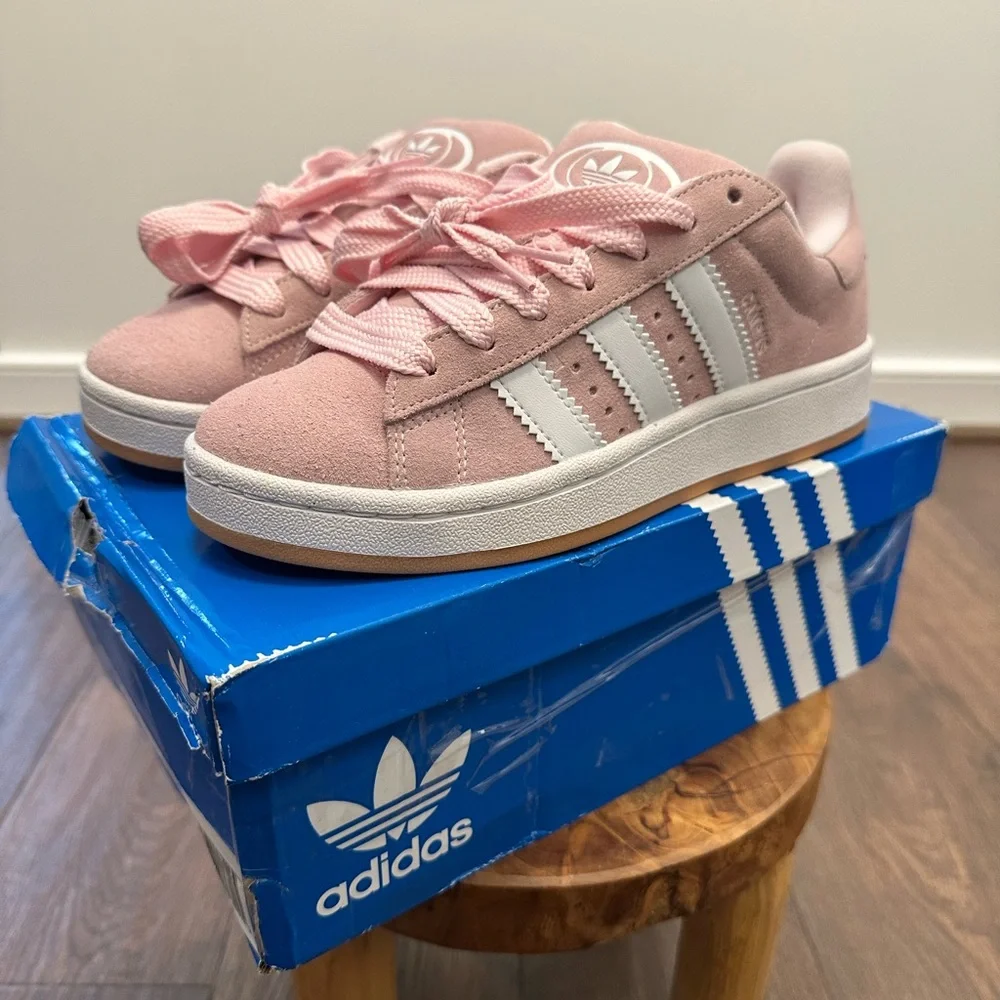 Adidas Campus 00s 3 Pink & White Gum Bottom Sneakers, Size 4 (Women’s Sz 5.5)
